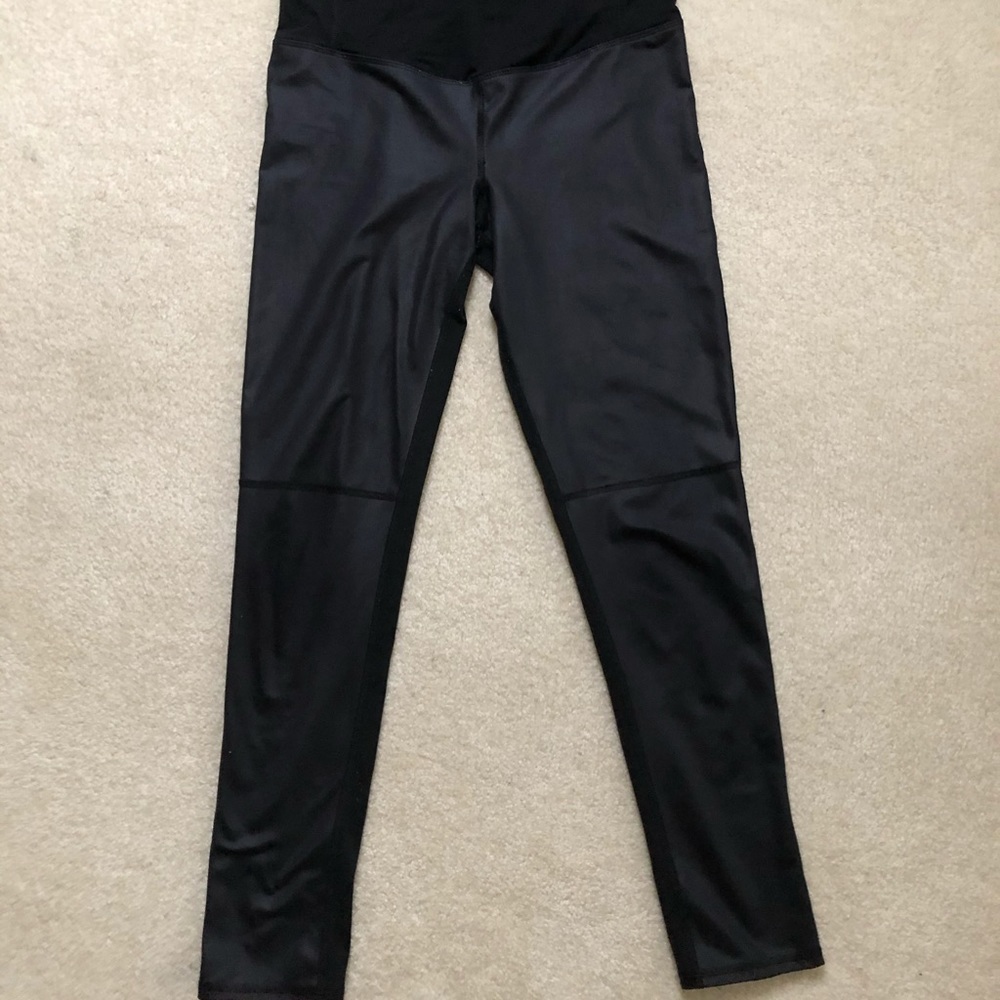 Faux Leather maternity pants